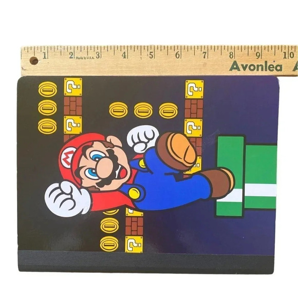 Nintendo Super Mario Lined Notebook Unused 7.5" x 9" Small Shelfware on Corner - Picture 13 of 15
